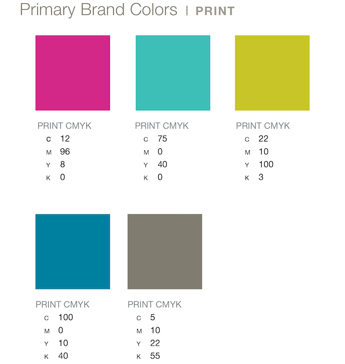 LexArts Brand Guidelines Primary Brand Colors - Print