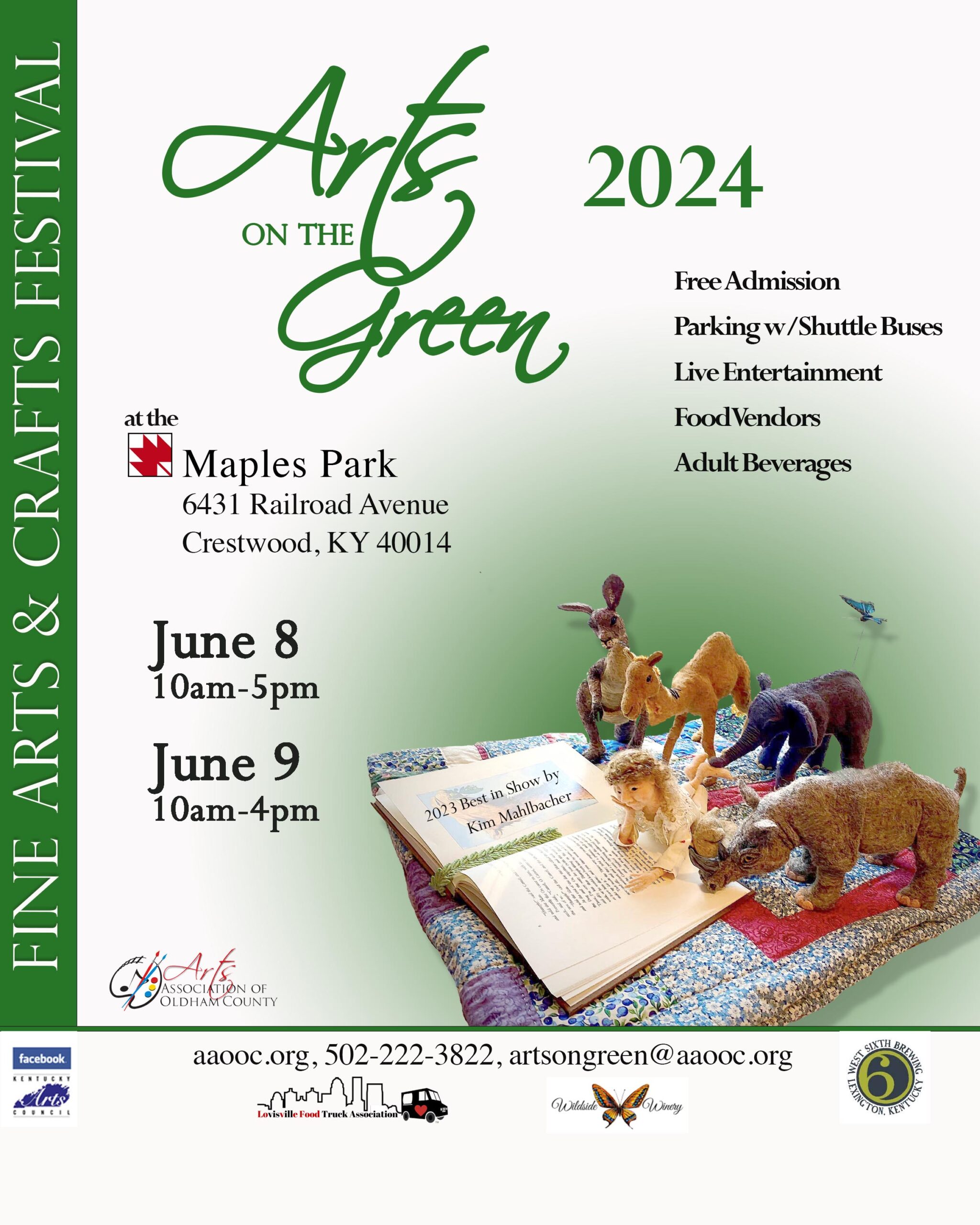 Arts & Crafts Green Poster
